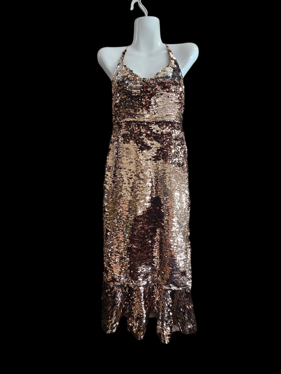 slim fit dress slacks Saloni | Aidan Long Dress main image 1