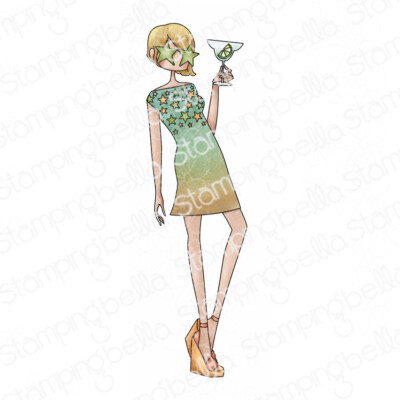 Stamping Bella, Rubber Stamp, UPTOWN GIRL FRANCINE LOVES FOURTH OF JULY