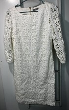Eliza J  Lace up Women's Dress size 6 White
