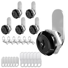 6 Pack Cabinet Locks with Keys 5/8" Cam Lock Keyed Alike Mailbox Lock RV Cabi...