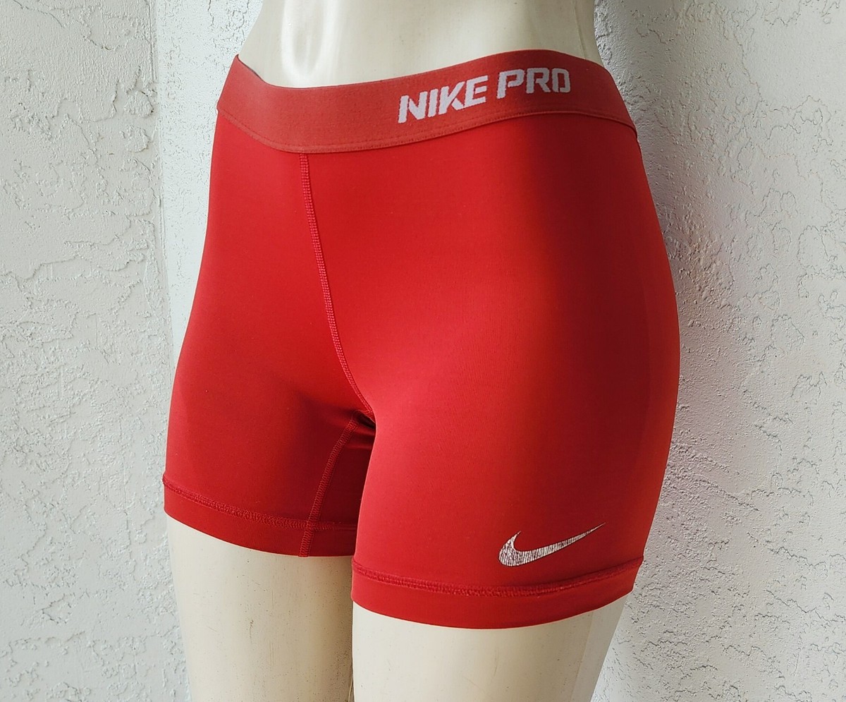 red nike pro spandex