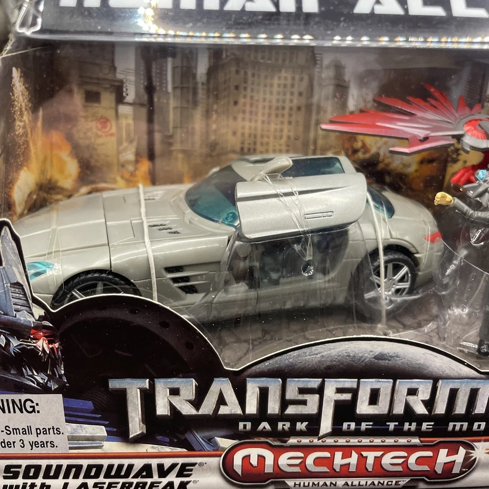 RARE! Transformers Dark Of The Moon Human Alliance Soundwave Laserbeak Mr. Gould - Image 3 of 4