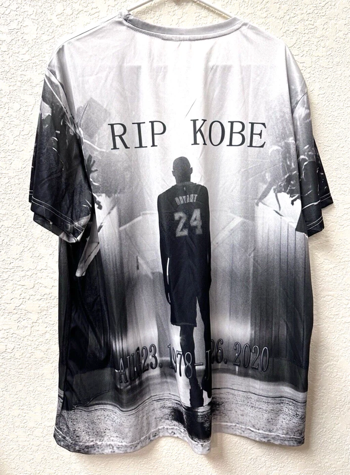 Kobe Bryant Shirt 2XL Lakers Black Mamba Men All Over Print Basketball - Image 2 of 4