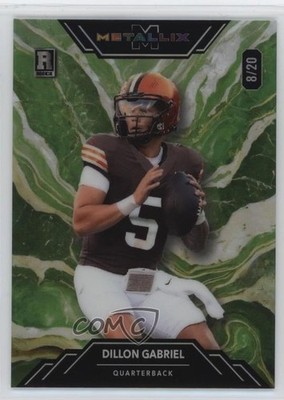 2025 Metallix ProLook Promo Green Rainbow Foil 8/20 Dillon Gabriel Rookie RC 7m3