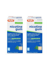 Nicotine Gum 2mg Mint 50 Count 2 Pack Stop Smoking Aid Sugar Free exp 2028