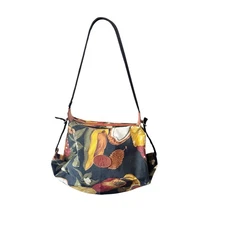 Sun 'N' Sand Hobo Bag Fruit Print Canvas Boho Shoulder Purse Tropical Vibes