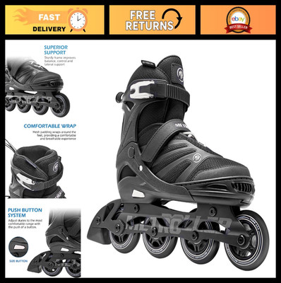 Adjustable Inline Skates for Adults & Teens - Unisex Roller Blades for Men & Wom