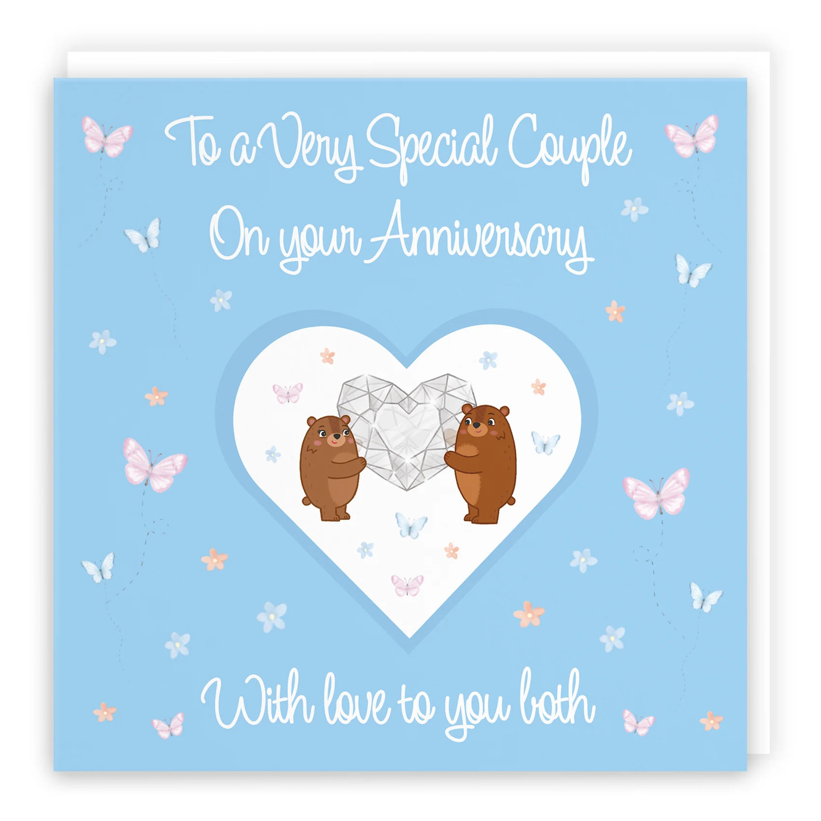 Couple Anniversary Card Romantic Meadows