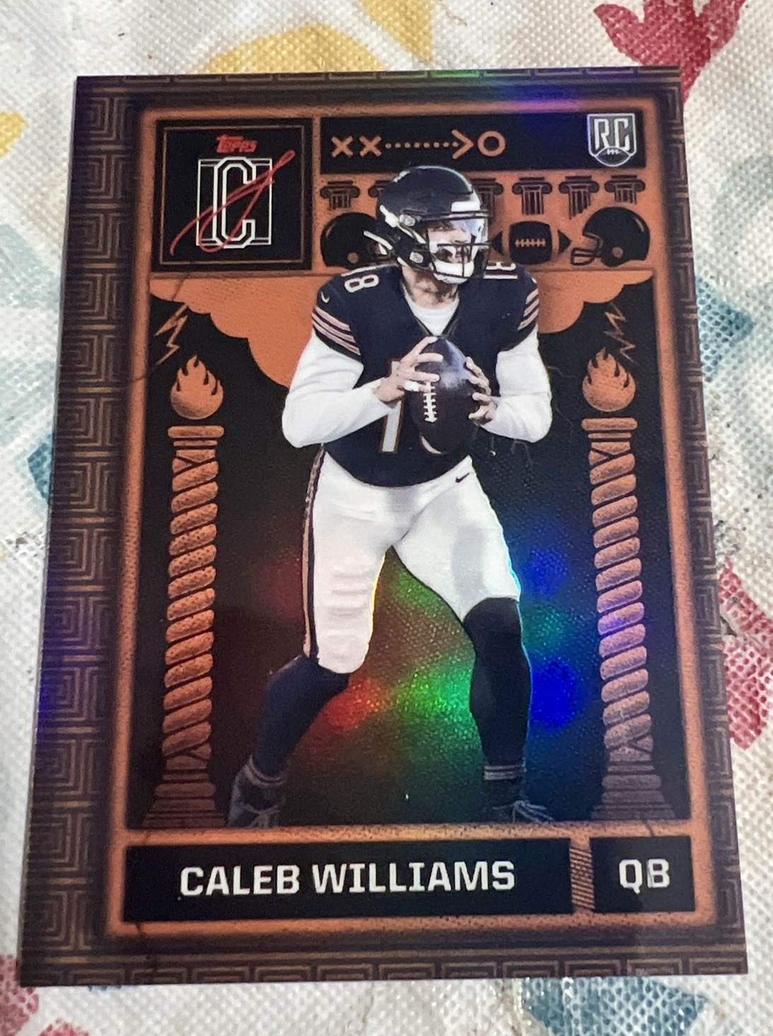 Caleb Williams RC 2024 Topps Signature Class Odyssey Refractor Rookie Card SSP