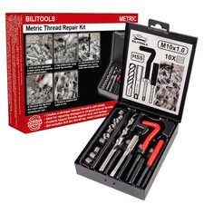 Helicoil Gewindereparatursatz M10x1,0 Set Edelstahl HSS Bohrer Gewindeeins&auml;tze