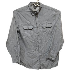 Eddie Bauer Shirt Mens 2XL Gray Button Up Classic Fit Workwear Outdoor Gorpcore