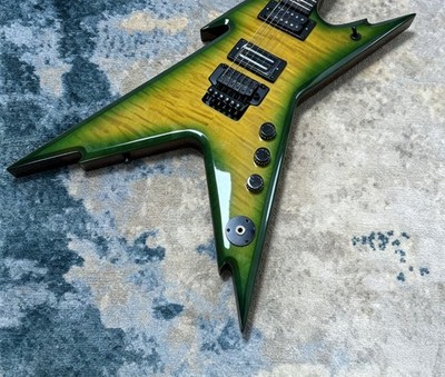 US Warehouse Dimebag Dean Razorback V Shape Electric Guitar Flamed Maple Top