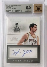 2013-14 Signatures Dynamic Ink Platinum #16 Tyler Zeller One of One Cavaliers /1