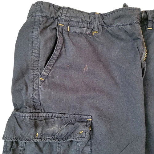 Buffalo David Bitton Cargo Shorts Men Size 32 Blue Patch Utility 33" Inseam 10" - Picture 6 of 9