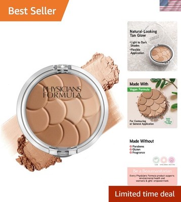 Natural Finish Magic Mosaic Bronzer Palette - Lightweight, Fragrance-Free Glow