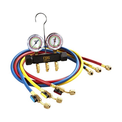 #ad BLACKMAX MBHP5E Manifold Gauge Set5 ft L2 1 2 in Gauge 406D47 $209.06