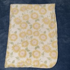 Chick Pea Baby Blanket Floral Yellow Flowers Sunflowers Security Lovey Sherpa