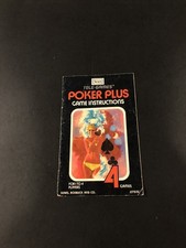 Poker Plus Atari Manual Only