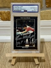 EFREN REYES SIGNED 1993 PRO BILLIARD TOUR RC #108 PHILIPPINES “HOF 03 🐐” PSA