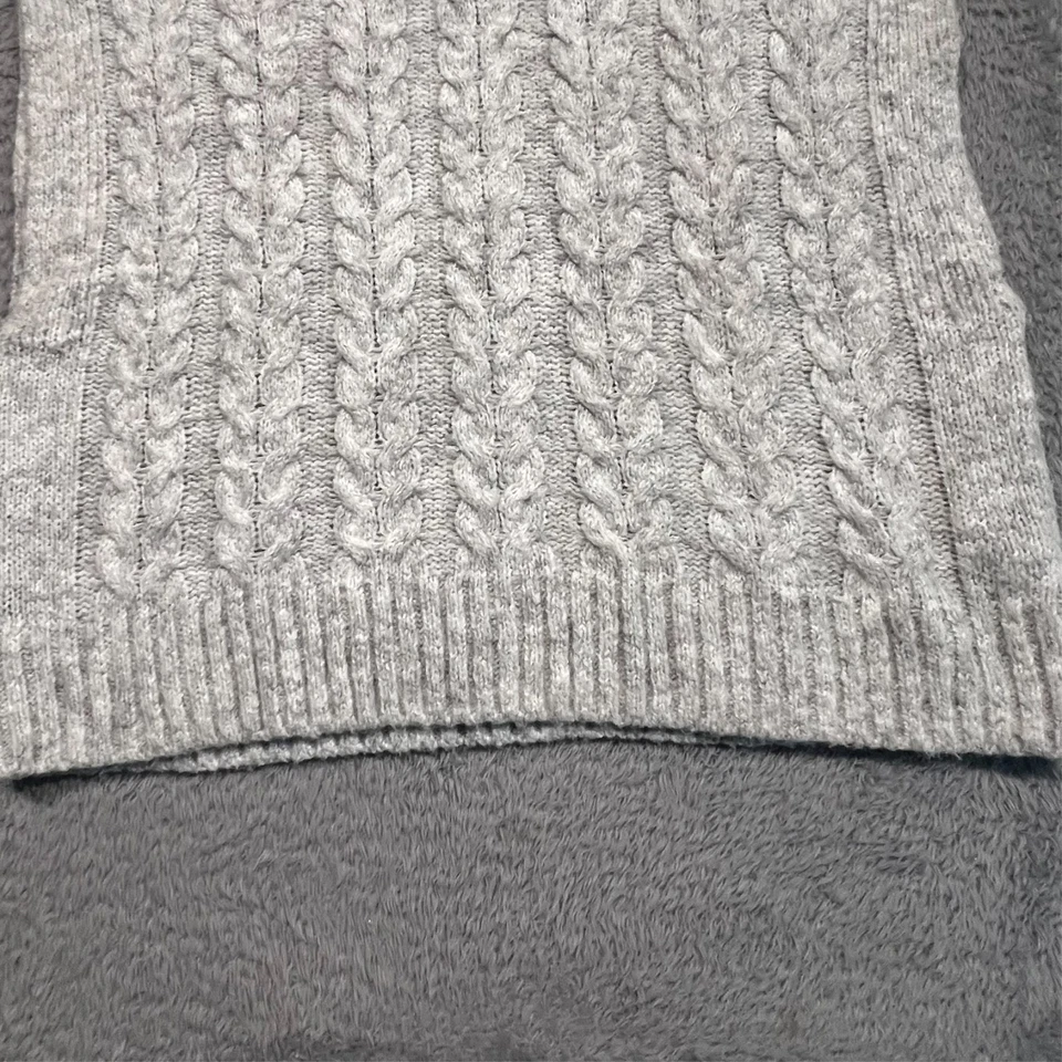 Joie Sleeveless Cable Knit Turtleneck Sweater Vest Women's XS Grey Wool Blend - Image 3 of 4