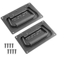 Bonsicoky 2Pcs Recessed Spring Loaded Speaker Handles 5.1 X 3.15 Chest Cabinet