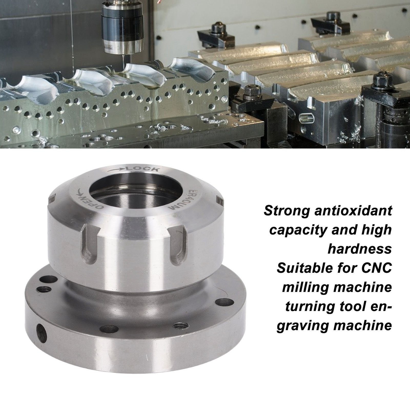 Clamping Collet Chuck Compact Replacement For CNC Milling Machine Lathe ER40