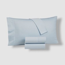 Charter Club Blue Spread Dots 550TC Printed Cotton Pillowcases 2PC Set, Standard
