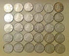 Lot of 30 Canada Silver Dimes  1937 1939 1940's and 1950's 80% Silver