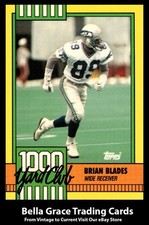 1990 Topps Brian Blades #27 Seattle Seahawks 1000 Yard Club NFL Football