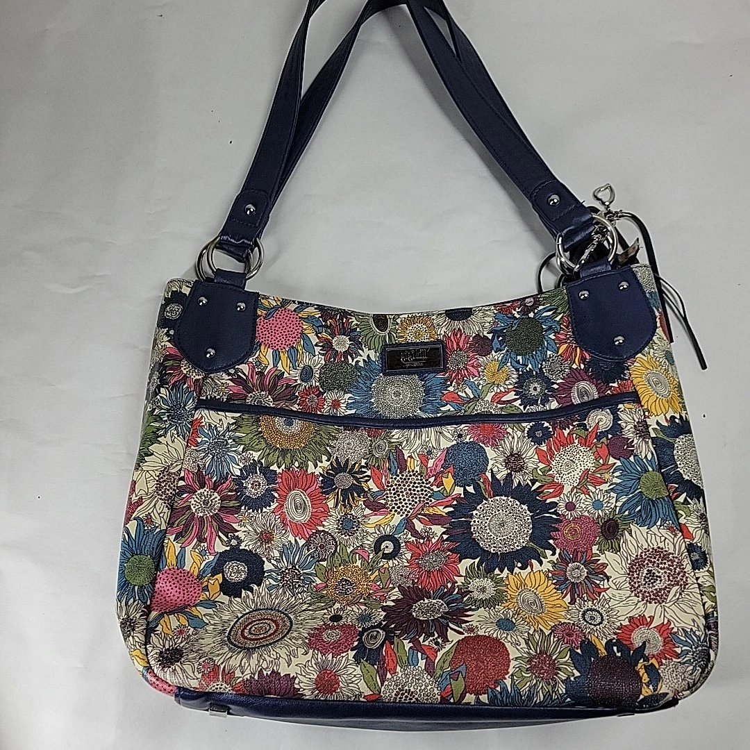 Gigi Hill Los Angeles Floral Print Convertible Backpack NWOT Gigi hill bag - Gem main image 2