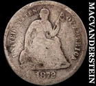 1872-S Seated Liberty Half Dime- Scarce Better Date  No Reserve  #i4899