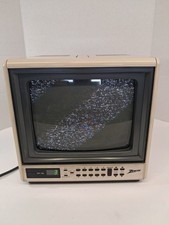 RARE Zenith LM8833 9 Portable White CRT TV Re...