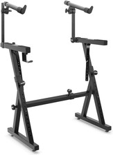 Heavy-Duty Multi-Functional Music Stand - Z Style Portable, 2Nd Tier, Height