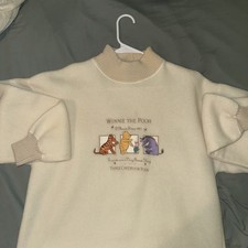 Vintage 90s Disney Catalog Winnie The Pooh Soft Fleece Sweatshirt Size Medium