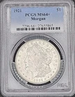 1921 Morgan Silver Dollar.  MS-64+ PCGS