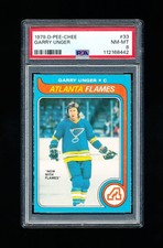 1979 OPC HOCKEY 33 GARRY UNGER PSA 8 NM-MINT FLAMES / BLUES