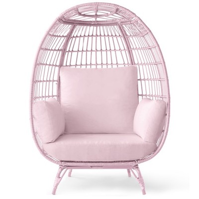 Best Choice Products Wicker Egg Chair Oversized Lounger