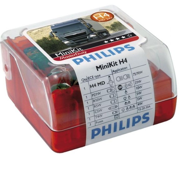 Philips Lampe, GlÜHbirne Minikit H4 Masterduty Philips 24V-image