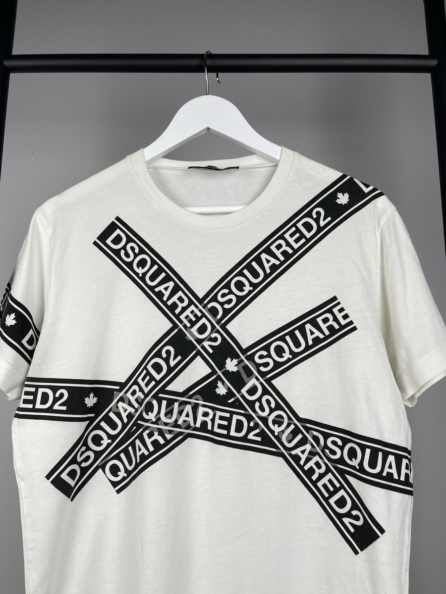 Dsquared2 Mens White T Shirt size M | eBay