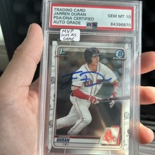 1st Bowman Jarren Duran Auto