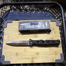 Cold Steel Counter Point XL Black Synthetic Handle AUS 10A Spear Point Lockback