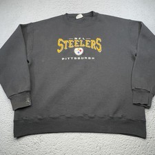 Vintage Pittsburgh Steelers Sweatshirt Mens Large NFL Football Nutmeg Mills USA