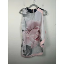 Ted Baker London Ecur Lizeey Porcelain Rose Scarf Dress Size 2/Medium 
