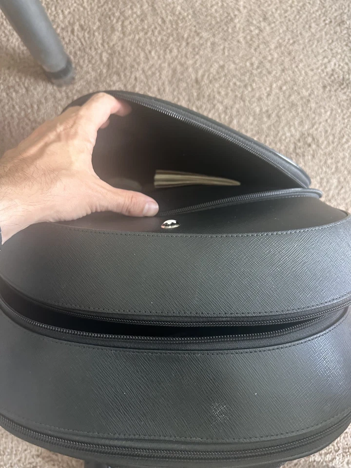 Montblanc Sartorial Black Leather Medium 3 Compartment Backpack 130275 - Image 3 of 4