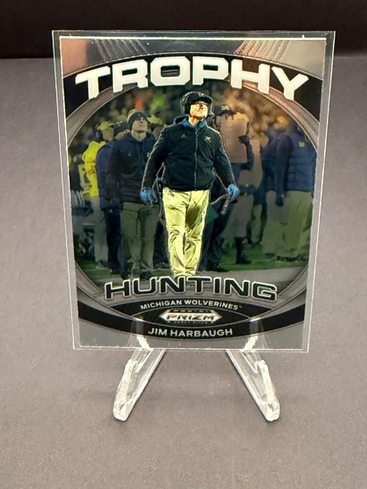 2024 Panini Prizm Draft Picks - Trophy Hunting Jim Harbaugh #TH-JHH