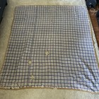 Antique Vintage Patchwork Quilt Yellow Calico Border Cutter Primitive Rustic — photo 6