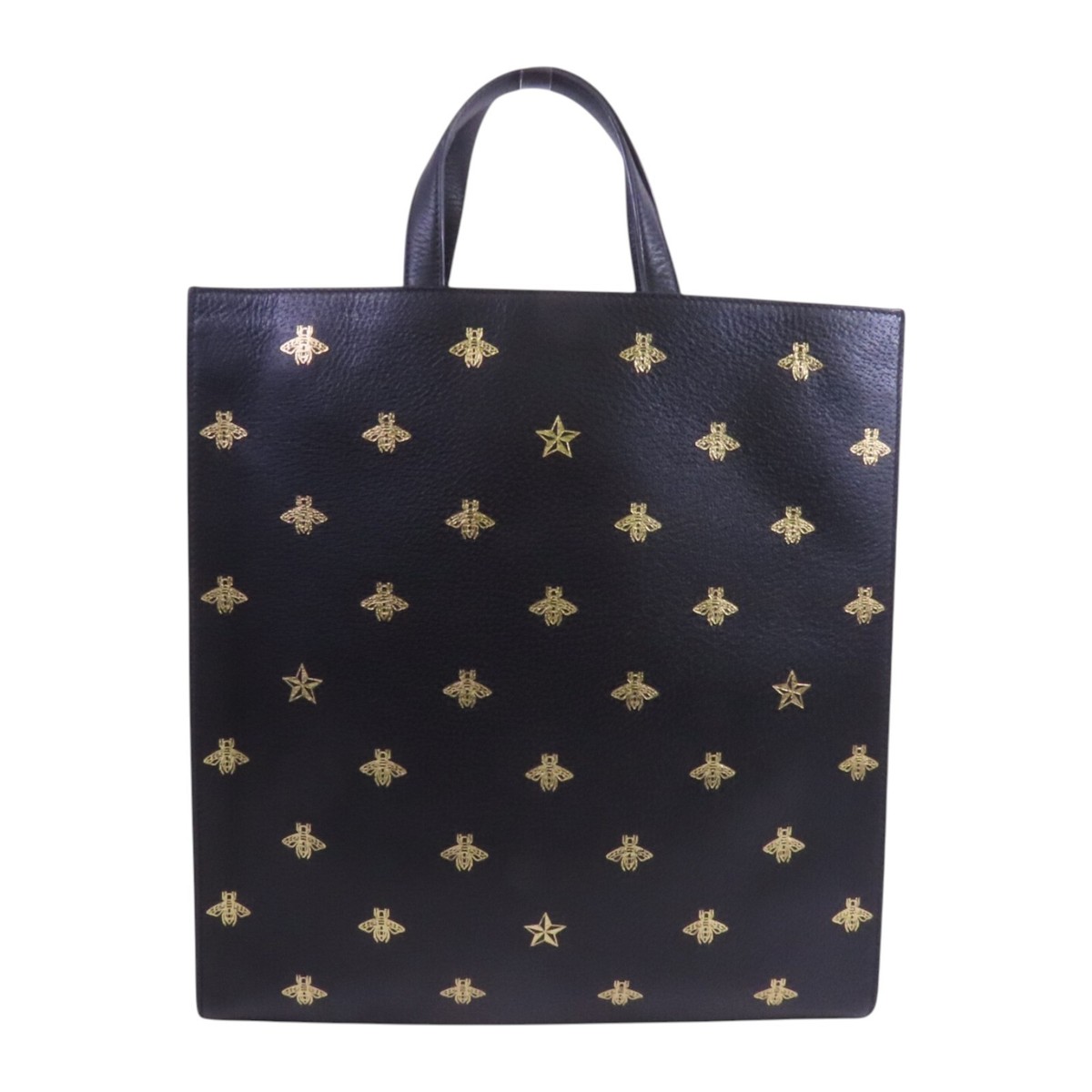 15%OFF* GUCCI GG GHW Bee Star Handbag Tote Bag 495444 Calfskin