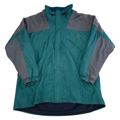 Vintage Nike ACG Jacke 90s Retro Outdoor Fleece gefüttert Wandern Walking Herren XL
