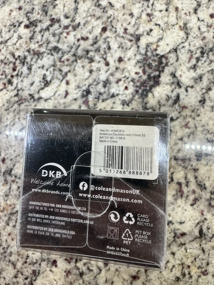 Cole & Mason Battersea Molino Electrónico Clásico Sal o Pimienta Wow Envío Rápido Foto 4 de 4