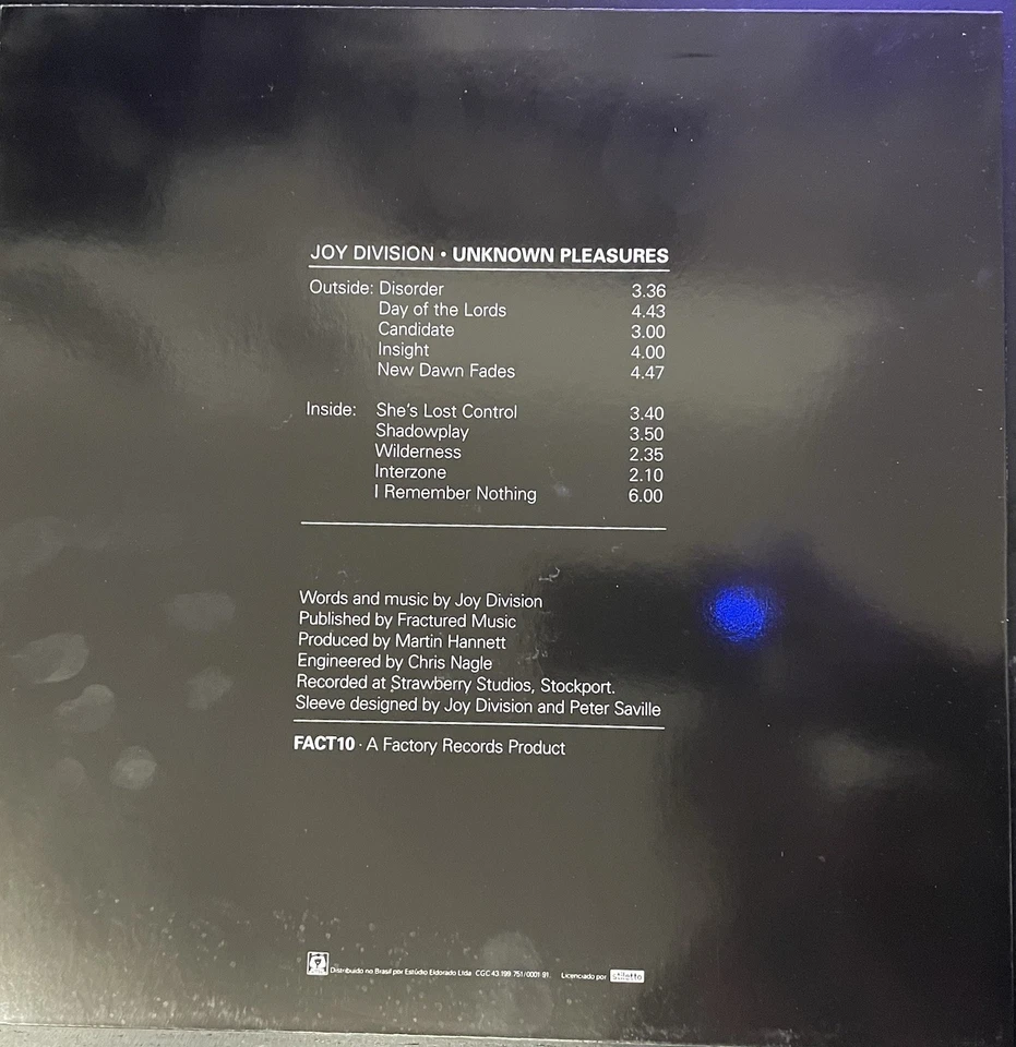 Joy Division Unknown Pleasures · Lp, foto 2 di 4